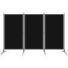 3-Panel Room Divider Black 102.4"x70.9"