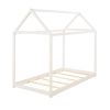 Twin Size Wooden House Bed; White(New)