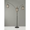 82" Antique Bronze Arc Floor Lamp