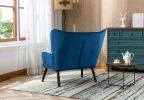 High Back Accent Chair .Comfortable Loveseat Fabric Padded Seat&nbsp;.Modern High Back Arm-sofa