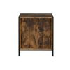 Juvanth Nightstand in Rustic Oak &amp; Black Finish 24263
