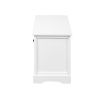 U_STYLE Homes Collection Wood Storage Bench with 3 Drawers and 3 Woven Baskets