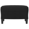 Footstool Black 23.6"x19.7"x16.1" Faux Leather