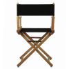 18" Director's Chair Natural Frame-Black Canvas
