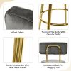 Modern 30inch Bar Stools, Bar Dining Chairs with Velvet Upholstered Back and Seat Cushions for Dining Room, Home Bar, Set of 2