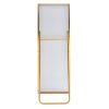 65" x 24" Wall Mounting Full Body Mirror, Full Length Mirror with Stand, Alloy Frame Full-Length Mirror for Living Room, Bedroom, Gold