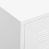 Industrial Drawer Cabinet White 30.7"x15.7"x36.6" Metal