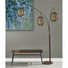 82" Antique Bronze Arc Floor Lamp