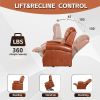 Lehboson Lift Chair Recliners, Electric Power Recliner Chair Sofa for Elderly, (Caramel)