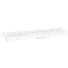 Wall Shelves 2 pcs High Gloss White 23.6"x3.5"x1.2"