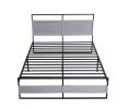 V4 Metal Bed Frame 14 Inch Queen Size with Headboard and Footboard; Mattress Platform with 12 Inch Storage Space