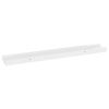 Wall Shelves 2 pcs High Gloss White 23.6"x3.5"x1.2"
