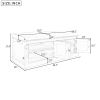TREXM Storage Bench with 4 Doors and Adjustable Shelves; Shoe Bench with Removable Cushion for Living Room; Entryway (Antique Navy)