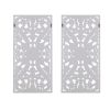 Botanical Panel Distressed Carved Wood 2-piece Wall Decor Set