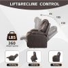Lehboson Lift Chair Recliners, Electric Power Recliner Chair Sofa for Elderly Black