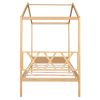 Twin Size Wood House Bed with Storage Space; Natural(OLD SKU: LP000001AAM)