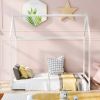 Twin Size House Bed Wood Bed; White(OLD SKU:WF281435AAK)