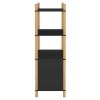 Highboard Black 31.5"x15.7"x47.6" Engineered Wood