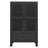 Industrial Storage Chest Black 27.6"x15.7"x45.3" Metal