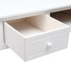 Writing Desk White 43.3"x17.7"x29.9" Wood