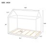 Twin Size Wooden House Bed; White(New)