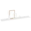 Wall Shelves 2 pcs High Gloss White 31.5"x3.5"x1.2"
