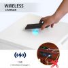 Bedside table with wireless charging station; bedside table with lockers and storage drawers; bedside table sofa coffee table; white