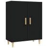 Sideboard Black 27.6"x13.4"x35.4" Engineered Wood
