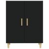 Sideboard Black 27.6"x13.4"x35.4" Engineered Wood