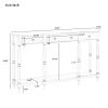 Solid Wood Console Table;  Classic Entryway Table with Storage Shelf and Drawer for Home