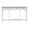Solid Wood Console Table;  Classic Entryway Table with Storage Shelf and Drawer for Home
