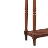 Solid Wood Console Table;  Classic Entryway Table with Storage Shelf and Drawer for Home