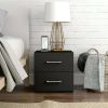 Lundy Low Profile Nightstand with USB, Black, by Hillsdale Living Essentials