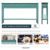 Rustic Entryway Console Table, 60" Long with two Different Size Drawers and Bottom Shelf for Storage