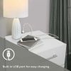 Lundy Low Profile Nightstand with USB, Black, by Hillsdale Living Essentials