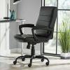 Bonded Leather Mid-Back Manager's Office Chair, multicolors