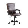 Bonded Leather Mid-Back Manager's Office Chair, multicolors